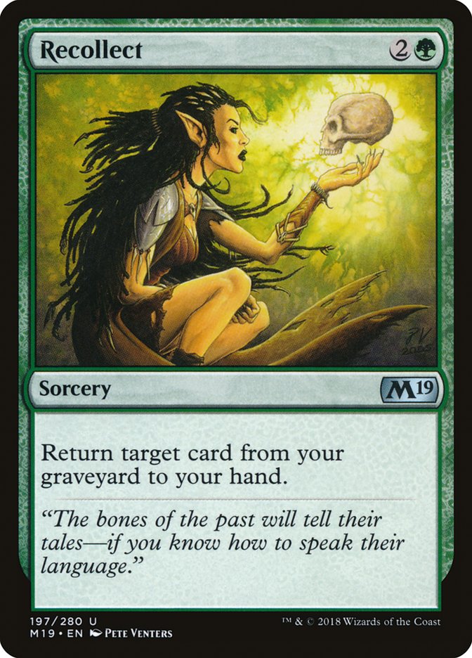 Recollect [Core Set 2019] | The CG Realm