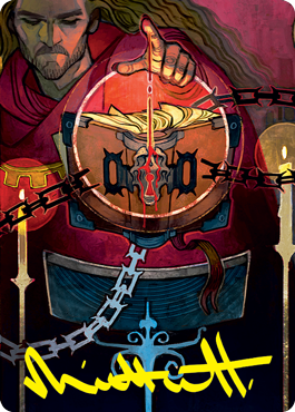 Sign in Blood Art Card (Gold-Stamped Signature) [Strixhaven: School of Mages Art Series] | The CG Realm