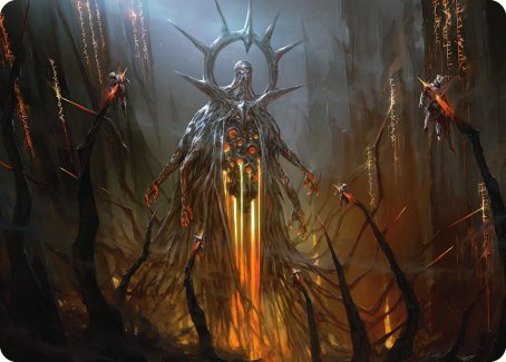 Solphim, Mayhem Dominus Art Card [Phyrexia: All Will Be One Art Series] | The CG Realm