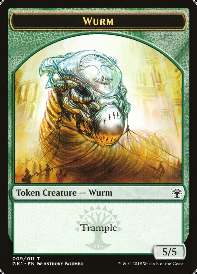 Saproling // Wurm Double-Sided Token (GR1-8 // 9) - GRN Guild Kit Tokens