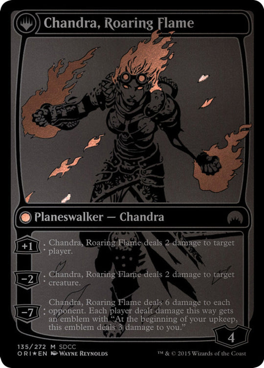 Chandra, Fire of Kaladesh (SDCC 2015 Exclusive) (MEDIA-135) - San Diego Comic-Con 2015: (originpwdfc) Foil