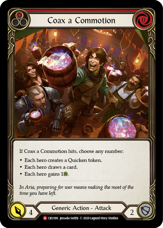 Coax a Commotion [CRU180] (Crucible of War)  1st Edition Rainbow Foil | The CG Realm