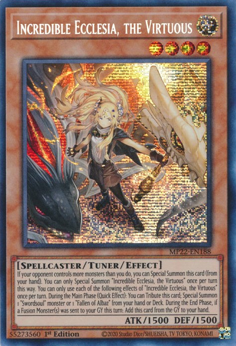 Incredible Ecclesia, the Virtuous [MP22-EN188] Prismatic Secret Rare | The CG Realm