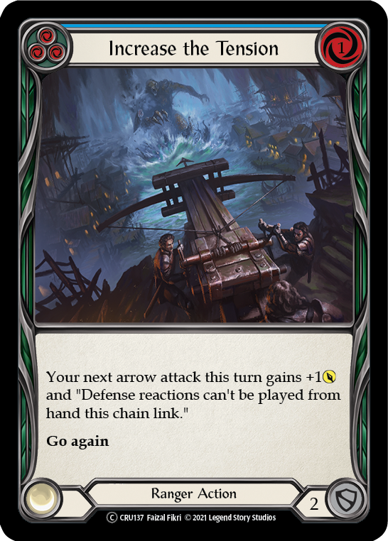 Increase the Tension (Blue) [U-CRU137] (Crucible of War Unlimited)  Unlimited Rainbow Foil | The CG Realm