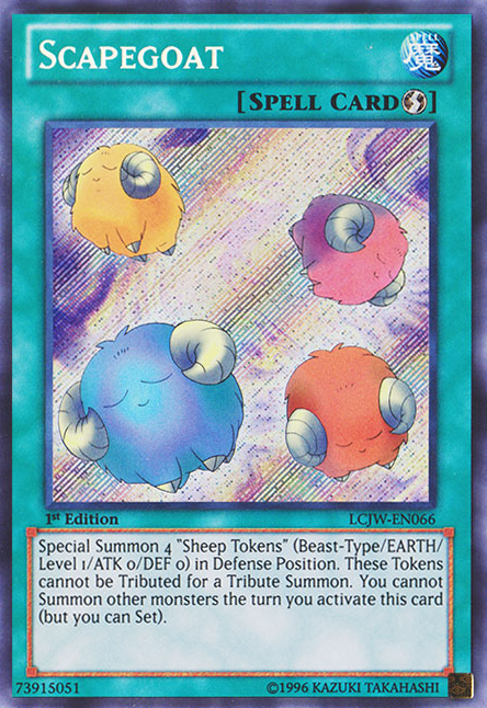 Scapegoat [LCJW-EN066] Secret Rare | The CG Realm