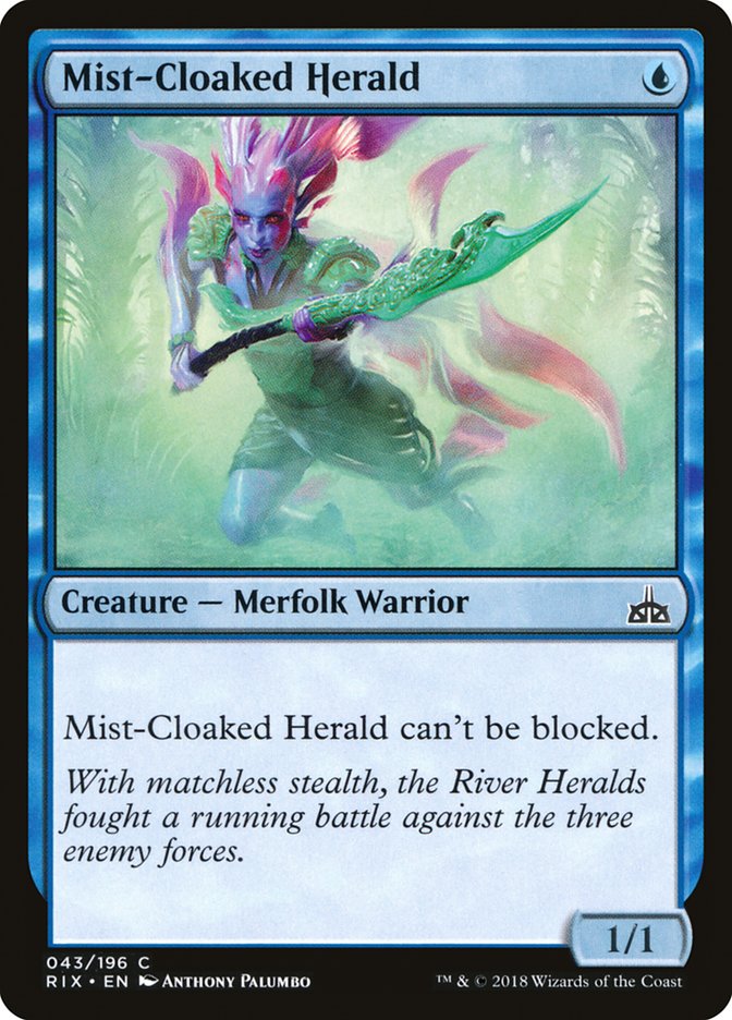 Mist-Cloaked Herald [Rivals of Ixalan] | The CG Realm