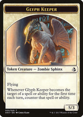 Glyph Keeper // Warrior Double-Sided Token [Amonkhet Tokens] | The CG Realm