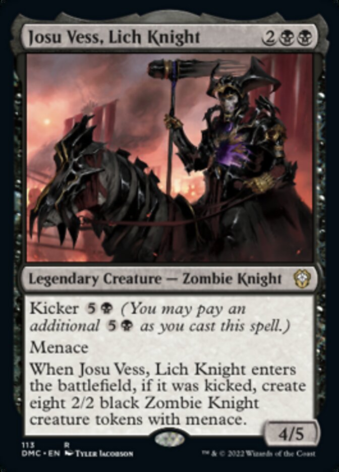 Josu Vess, Lich Knight [Dominaria United Commander] | The CG Realm