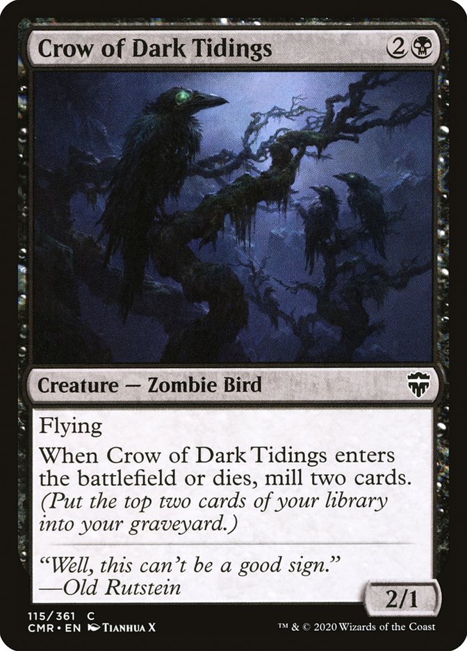 Crow of Dark Tidings [Commander Legends] | The CG Realm
