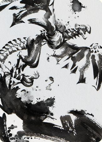 Quicksilver Fisher Art Card [Phyrexia: All Will Be One Art Series] | The CG Realm