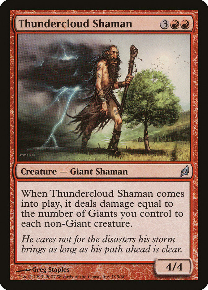 Thundercloud Shaman [Lorwyn] | The CG Realm