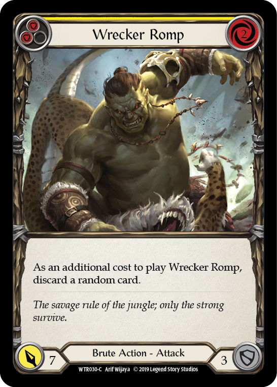 Wrecker Romp (Yellow) [WTR030-C] (Welcome to Rathe)  Alpha Print Rainbow Foil | The CG Realm