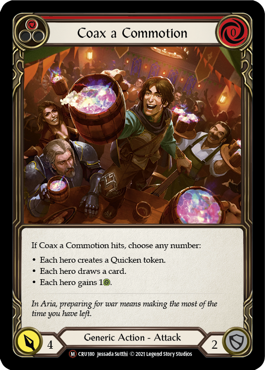 Coax a Commotion [U-CRU180] (Crucible of War Unlimited)  Unlimited Rainbow Foil | The CG Realm