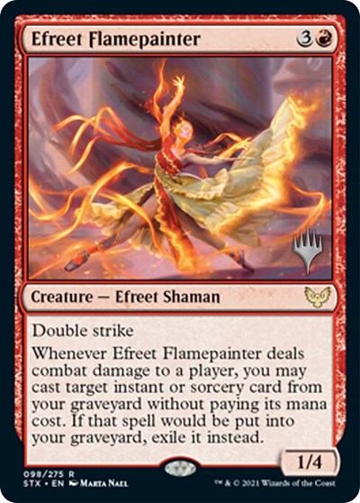 Efreet Flamepainter (Promo Pack) [Strixhaven: School of Mages Promos] | The CG Realm