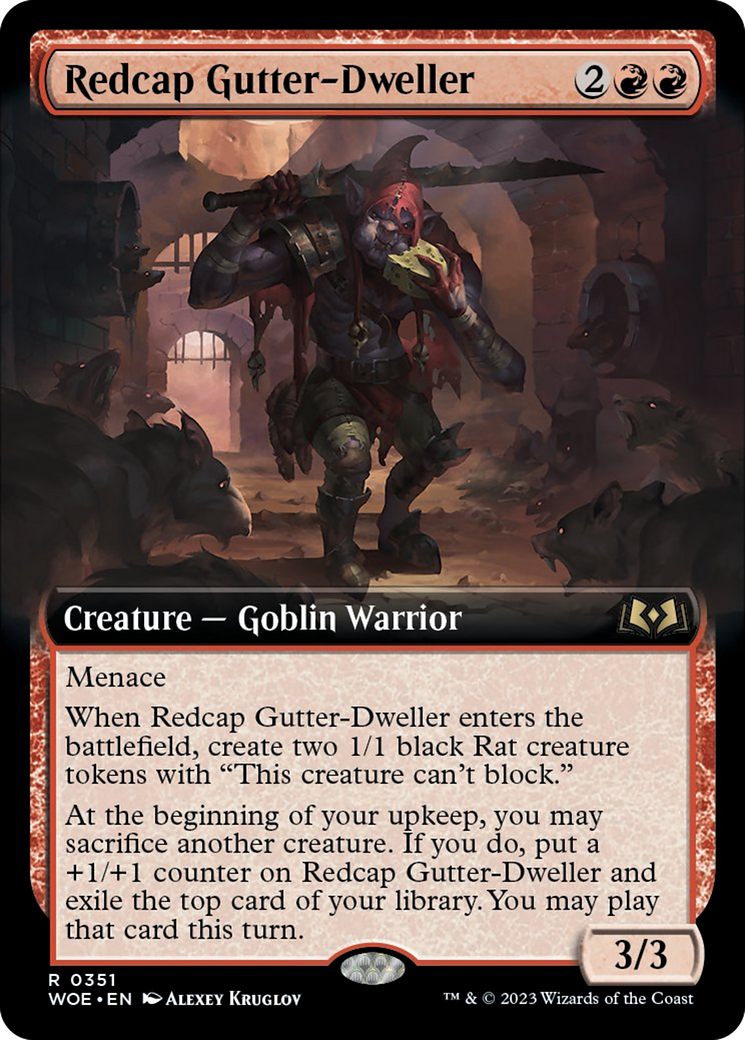 Redcap Gutter-Dweller (Extended Art) [Wilds of Eldraine] | The CG Realm