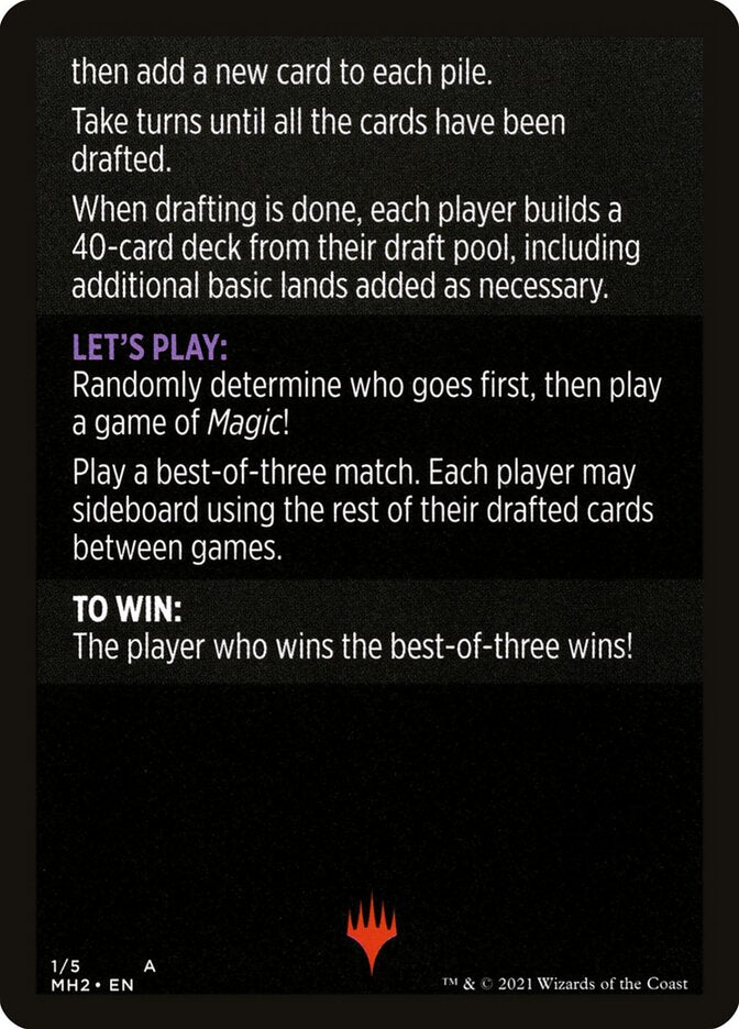 Winchester Draft (Magic Minigame) [Modern Horizons 2 Minigame] | The CG Realm