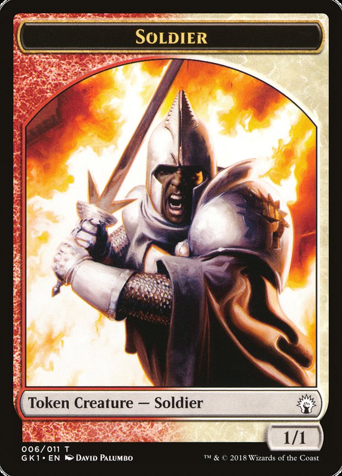 Soldier // Soldier Double-Sided Token [Guilds of Ravnica Guild Kit Tokens] | The CG Realm