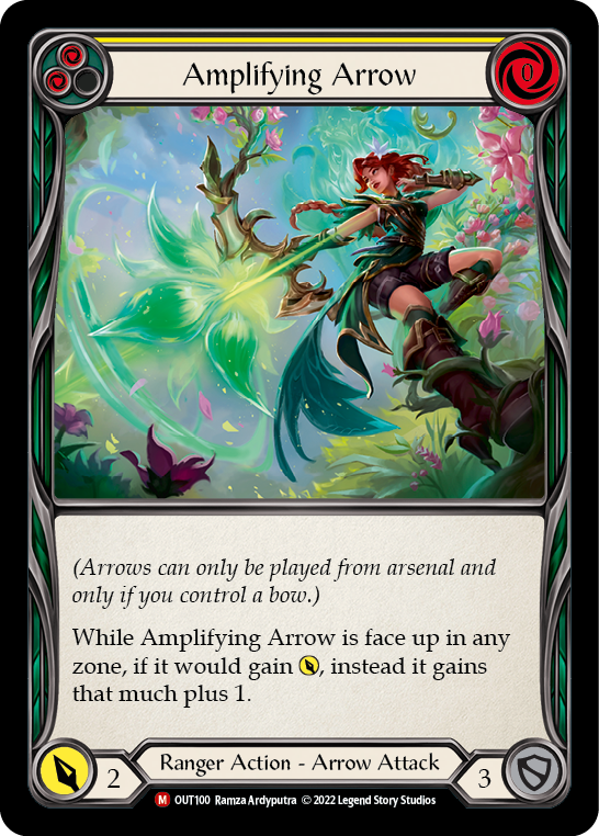 Amplifying Arrow [OUT100] (Outsiders)  Rainbow Foil | The CG Realm