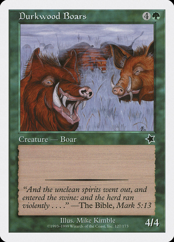 Durkwood Boars [Starter 1999] | The CG Realm