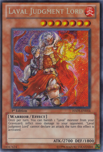 Laval Judgment Lord [HA05-EN014] Secret Rare | The CG Realm