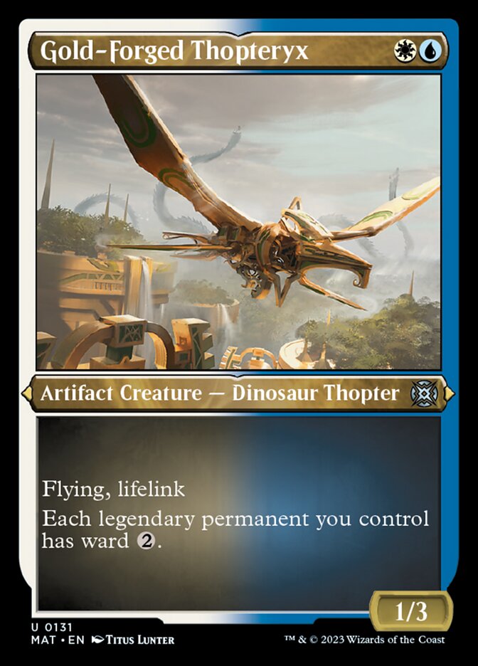 Gold-Forged Thopteryx (Foil Etched) [March of the Machine: The Aftermath] | The CG Realm
