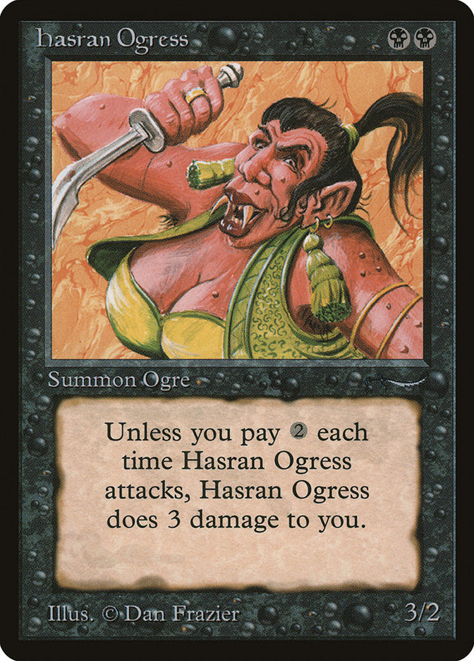 Hasran Ogress (Dark Mana Cost) [Arabian Nights] | The CG Realm