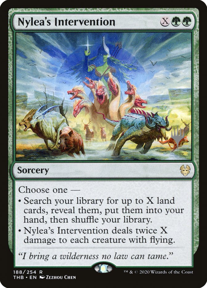Nylea's Intervention (Promo Pack) [Theros Beyond Death Promos] | The CG Realm
