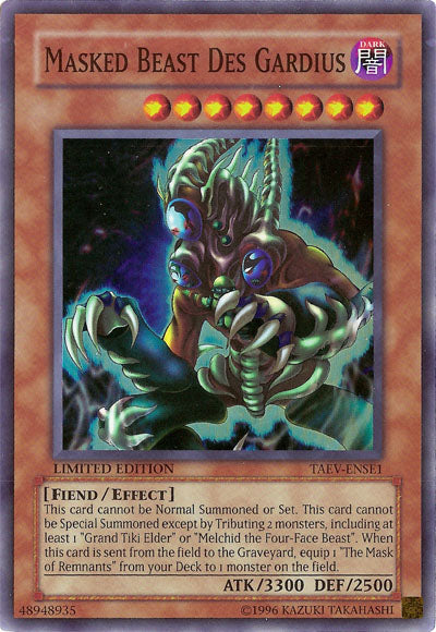 Masked Beast Des Gardius [TAEV-ENSE1] Super Rare | The CG Realm