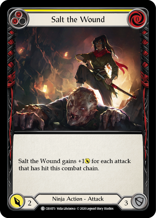Salt the Wound [CRU073] (Crucible of War)  1st Edition Rainbow Foil | The CG Realm