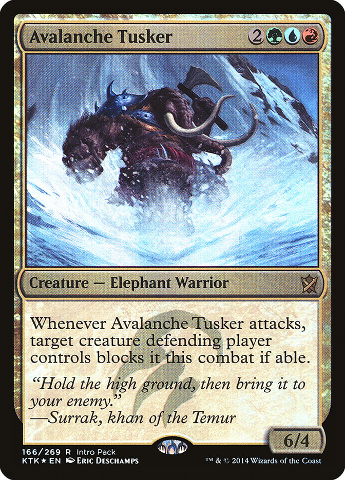 Avalanche Tusker (Intro Pack) [Khans of Tarkir Promos] | The CG Realm