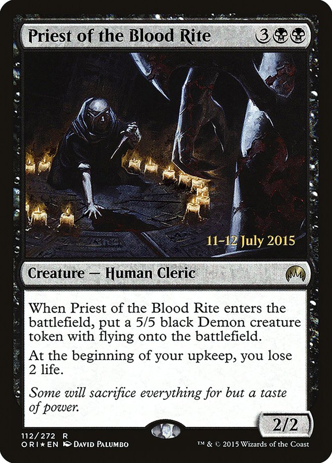 Priest of the Blood Rite [Magic Origins Prerelease Promos] | The CG Realm
