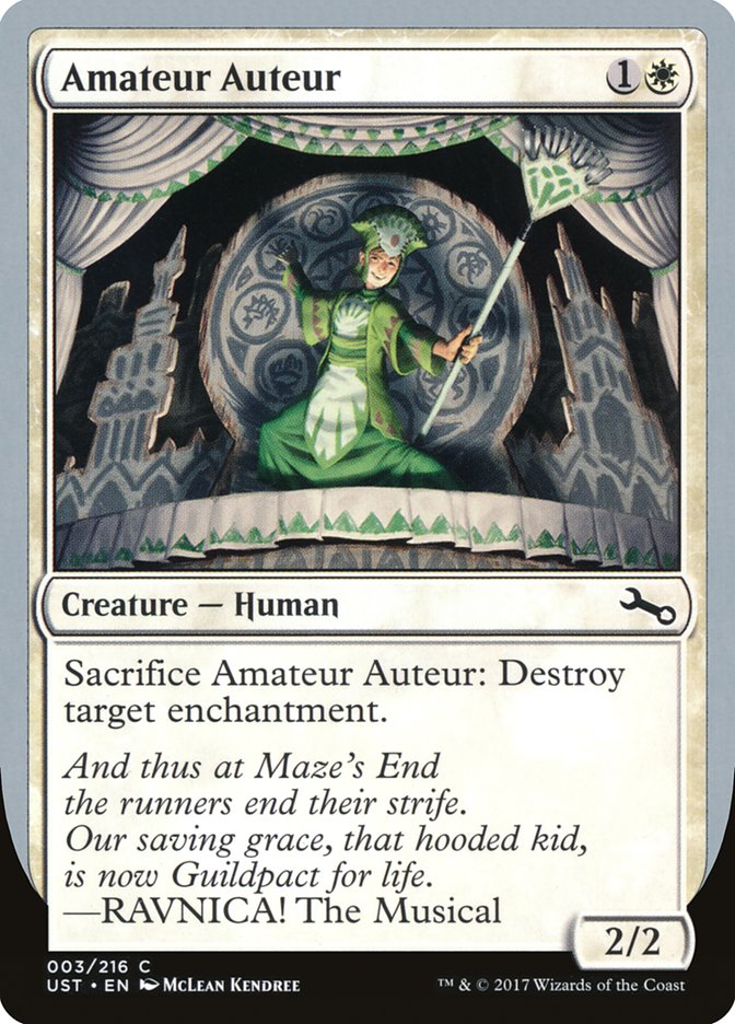 Amateur Auteur (RAVNICA! The Musical) [Unstable] | The CG Realm