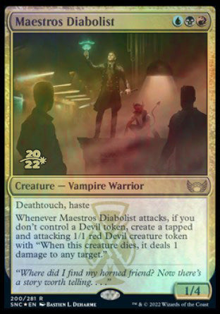 Maestros Diabolist [Streets of New Capenna Prerelease Promos] | The CG Realm