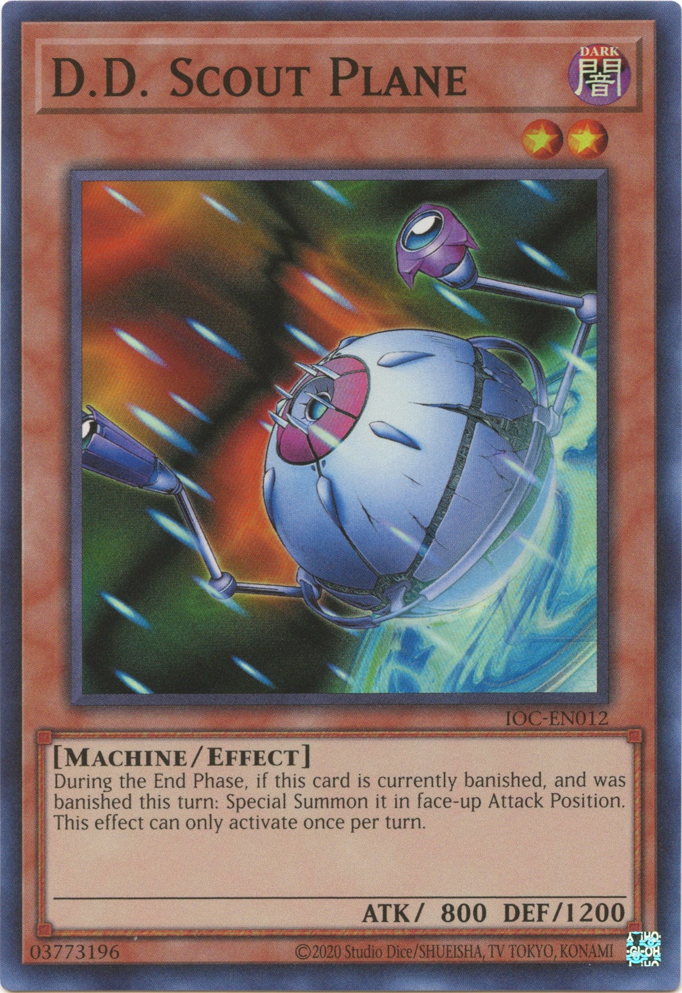 D.D. Scout Plane (25th Anniversary) [IOC-EN012] Super Rare | The CG Realm