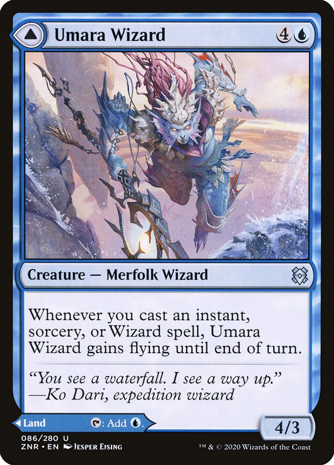 Umara Wizard // Umara Skyfalls [Zendikar Rising] | The CG Realm