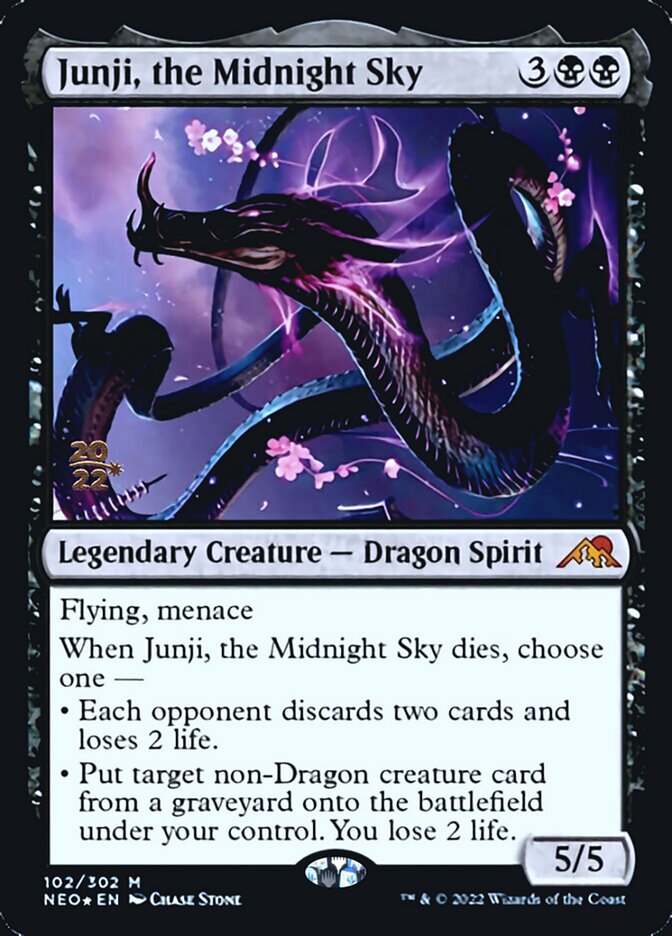 Junji, the Midnight Sky [Kamigawa: Neon Dynasty Prerelease Promos] | The CG Realm