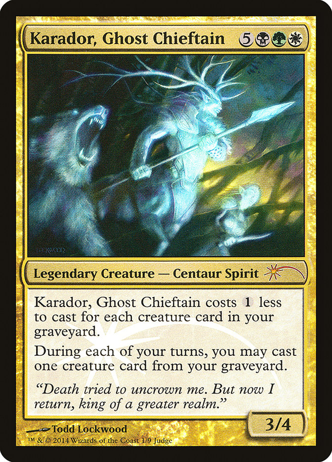 Karador, Ghost Chieftain [Judge Gift Cards 2014] | The CG Realm