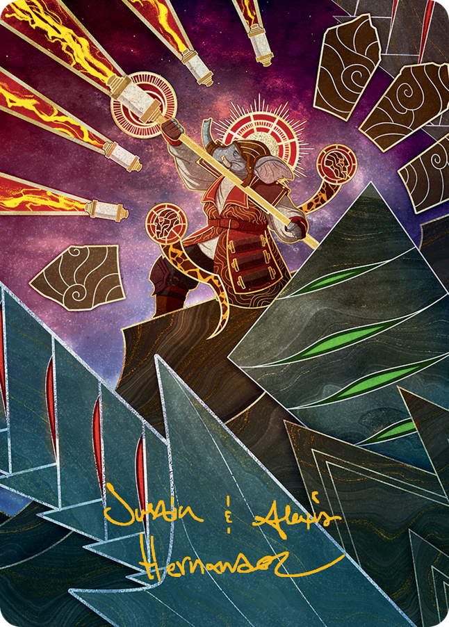 Quintorius, Loremaster Art Card (63) (Gold-Stamped Signature) [March of the Machine Art Series] | The CG Realm