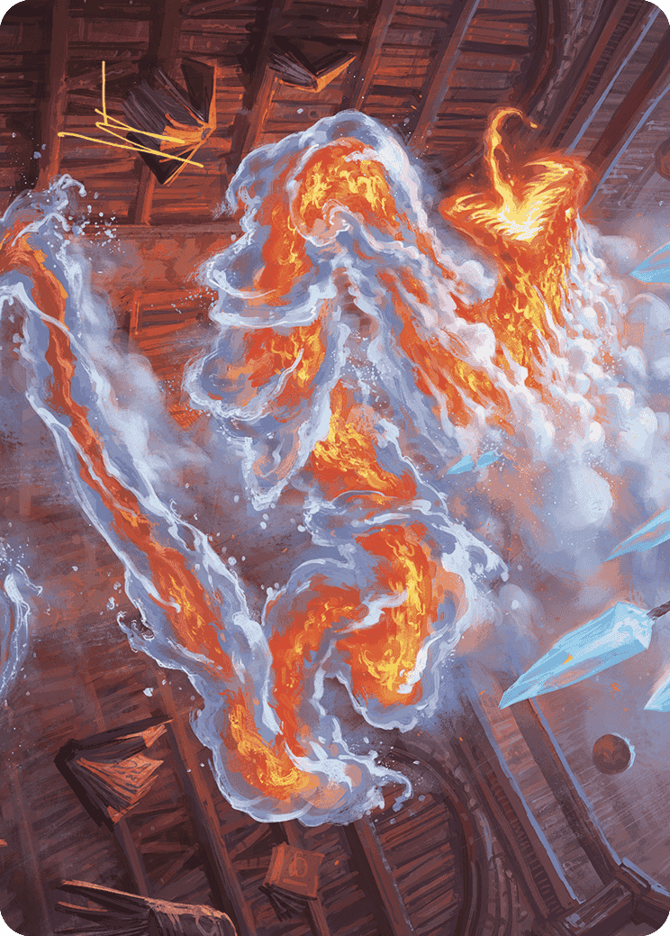 Scalding Viper Art Card (Gold-Stamped Signature) [Wilds of Eldraine Art Series] | The CG Realm