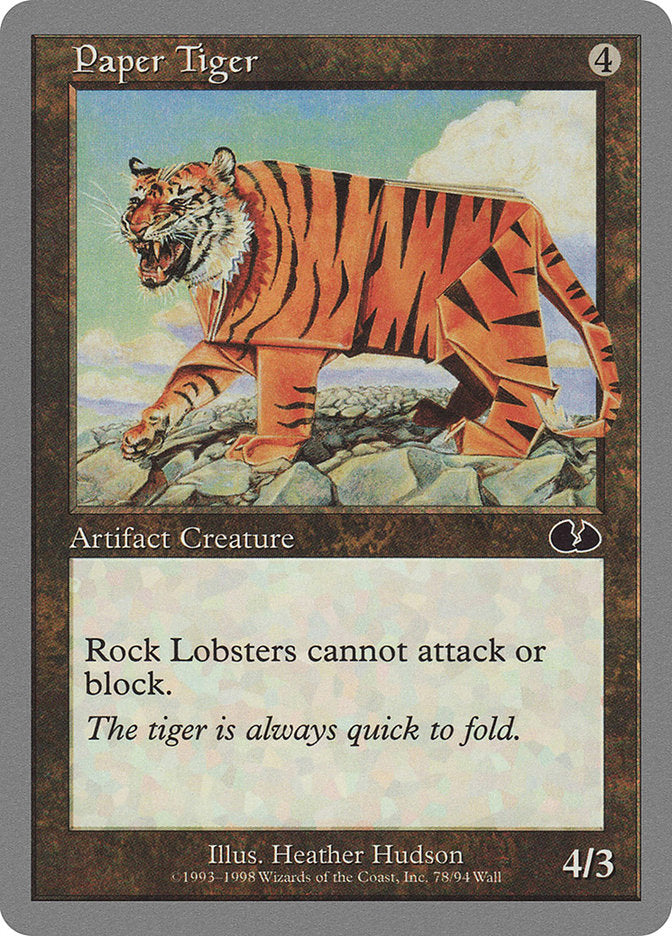 Paper Tiger [Unglued] | The CG Realm