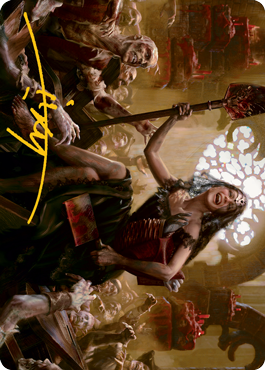 Gisa, Glorious Resurrector Art Card (Gold-Stamped Signature) [Innistrad: Midnight Hunt Art Series] | The CG Realm