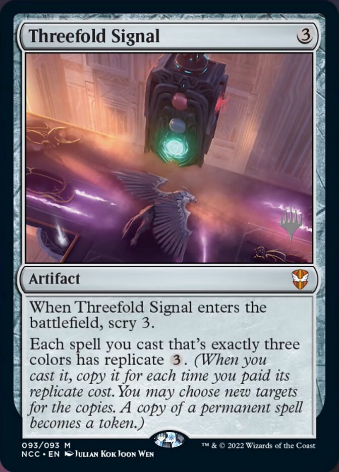 Threefold Signal (Promo Pack) [Streets of New Capenna Commander Promos] | The CG Realm