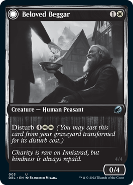 Beloved Beggar (DBL-003) - Innistrad: Double Feature: (Double Faced Transform)