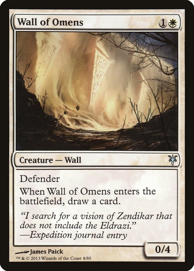 Wall of Omens [Duel Decks: Sorin vs. Tibalt] | The CG Realm