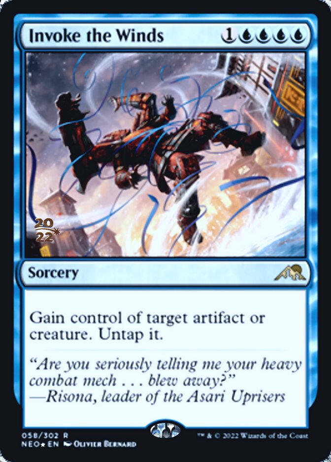 Invoke the Winds [Kamigawa: Neon Dynasty Prerelease Promos] | The CG Realm