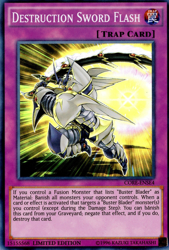 Destruction Sword Flash [CORE-ENSE4] Super Rare | The CG Realm