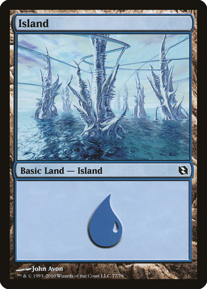 Island (77) [Duel Decks: Elspeth vs. Tezzeret] | The CG Realm