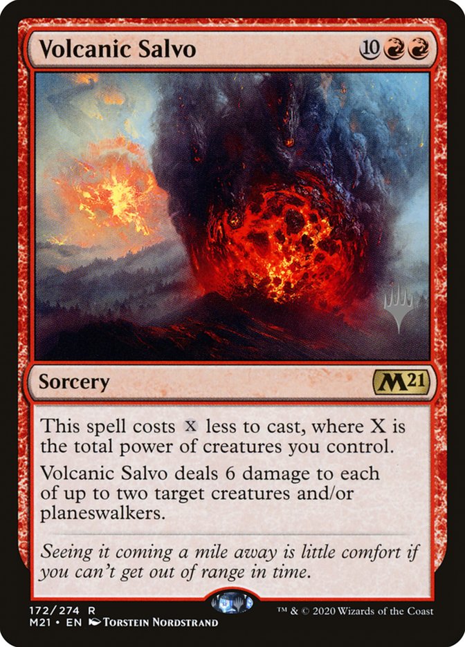 Volcanic Salvo (Promo Pack) [Core Set 2021 Promos] | The CG Realm