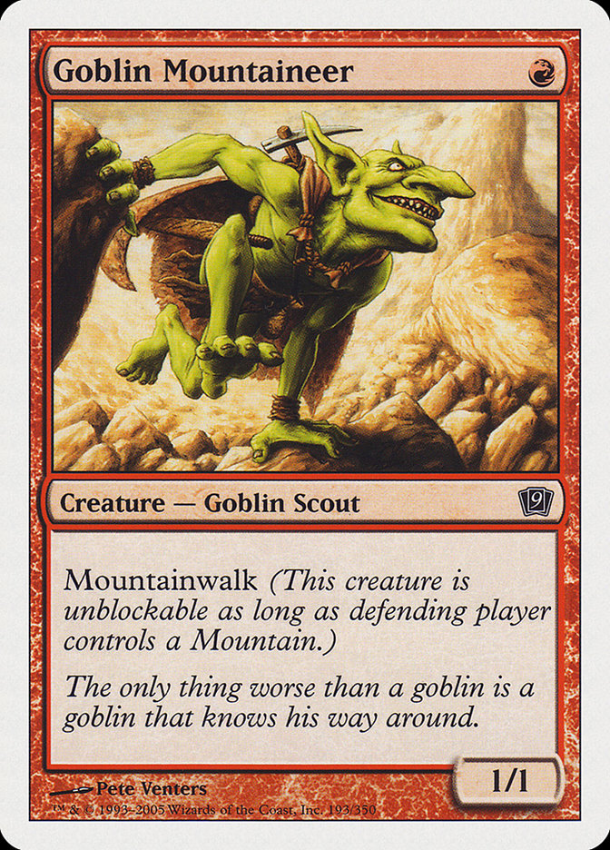 Goblin Mountaineer [Ninth Edition] | The CG Realm