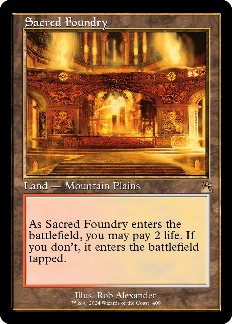 Sacred Foundry (Retro) [Ravnica Remastered] | The CG Realm